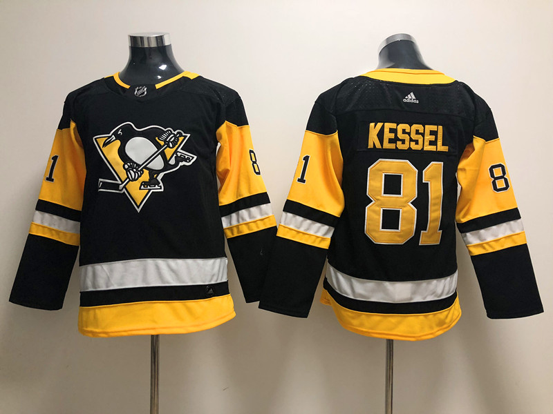 Men's Pittsburgh Penguins Phil Kessel #81 Black Jersey
